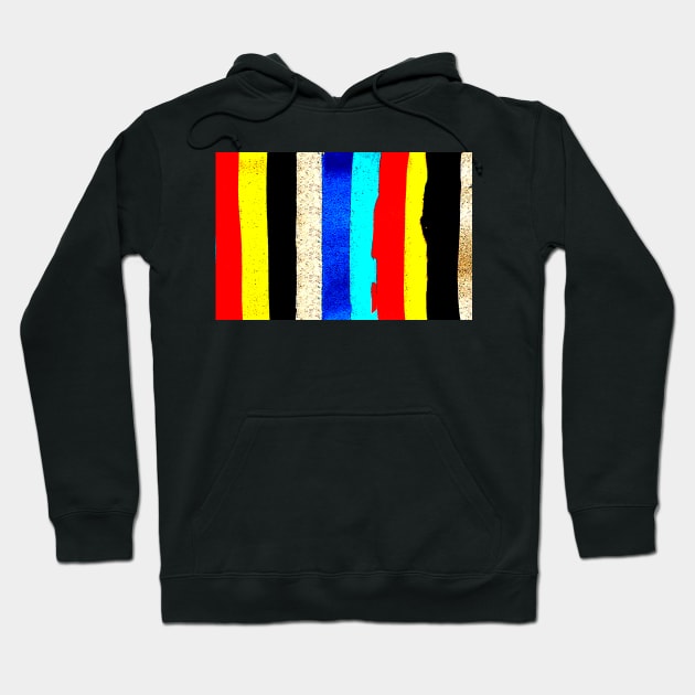 Colourful Vertical Stripes Hoodie by bywhacky